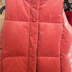 Polo by Ralph Lauren Pink Corduroy Vest